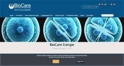 Desktop Screenshot of biocareeurope.com