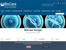 Tablet Screenshot of biocareeurope.com